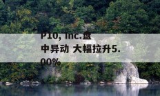 P10, Inc.盘中异动 大幅拉升5.00%